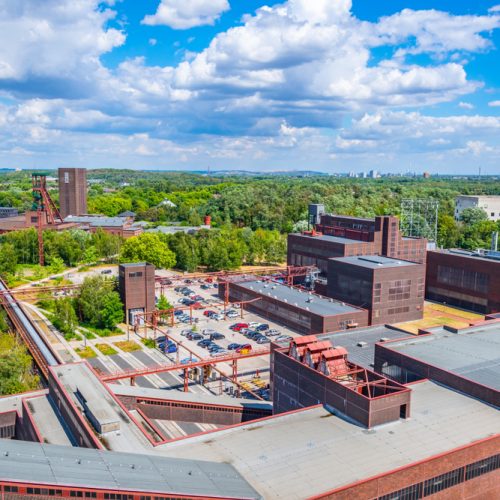 Aerial,View,Of,Zollverein,Industrial,Complex,In,Essen,,Germany